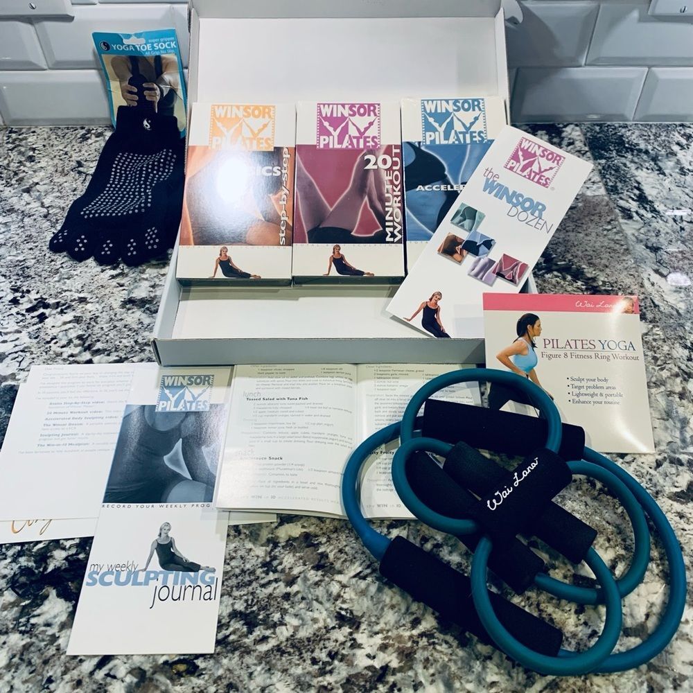 Pilates Work Out , Yoga Socks and Pilates Yoga Rings